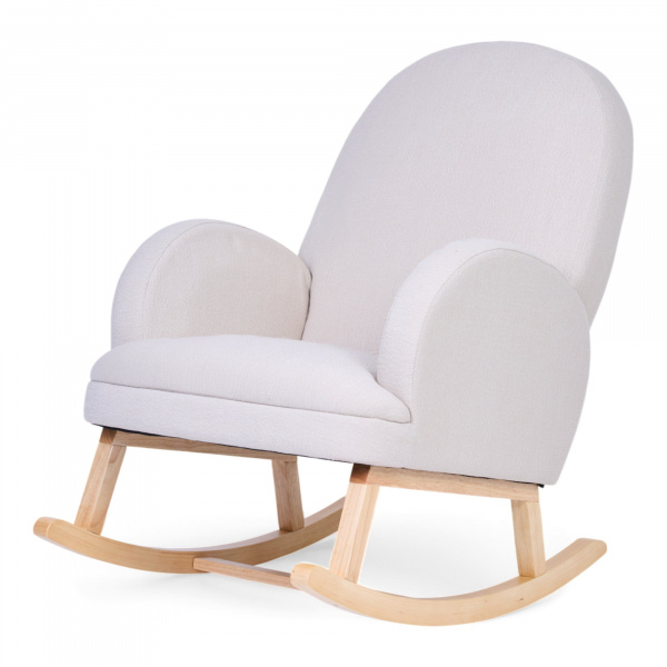 Fauteuil à bascule en lin beige Childhome
