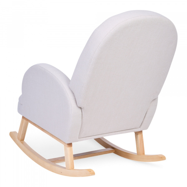 Fauteuil à bascule en lin beige Childhome
