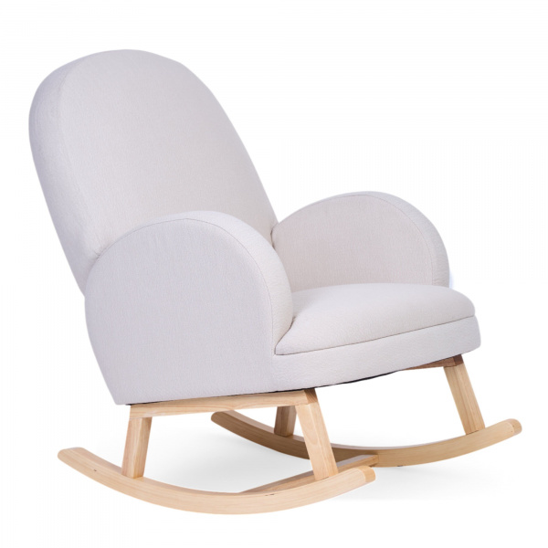 Fauteuil à bascule en lin beige Childhome