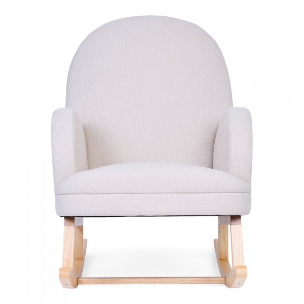 Fauteuil à bascule en lin beige Childhome