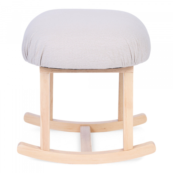 Repose-pieds à bascule en lin beige Childhome