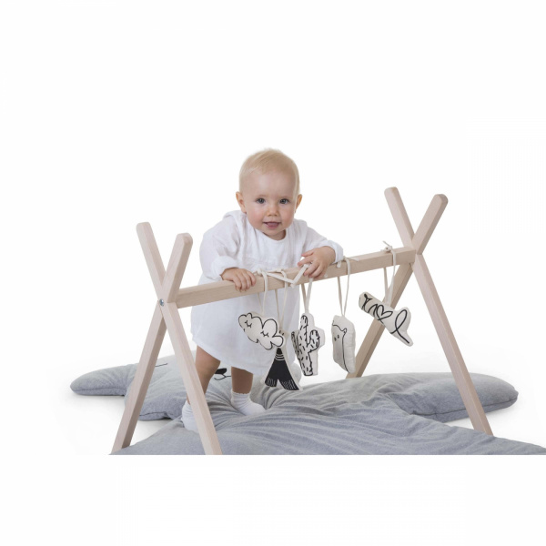 Arche de jeux tipi play gym naturel Childhome