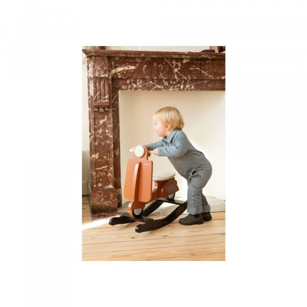 Scooter à bascule vespa rouille noir Childhome