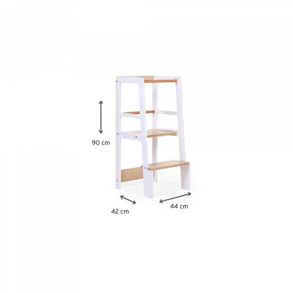 Tour d'apprentissage blanc naturel Childhome