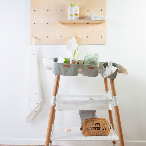 Trousse de toilette baby necessities teddy beige Childhome