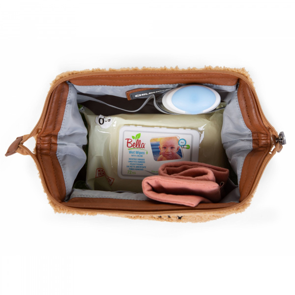 Trousse de toilette baby necessities teddy beige Childhome