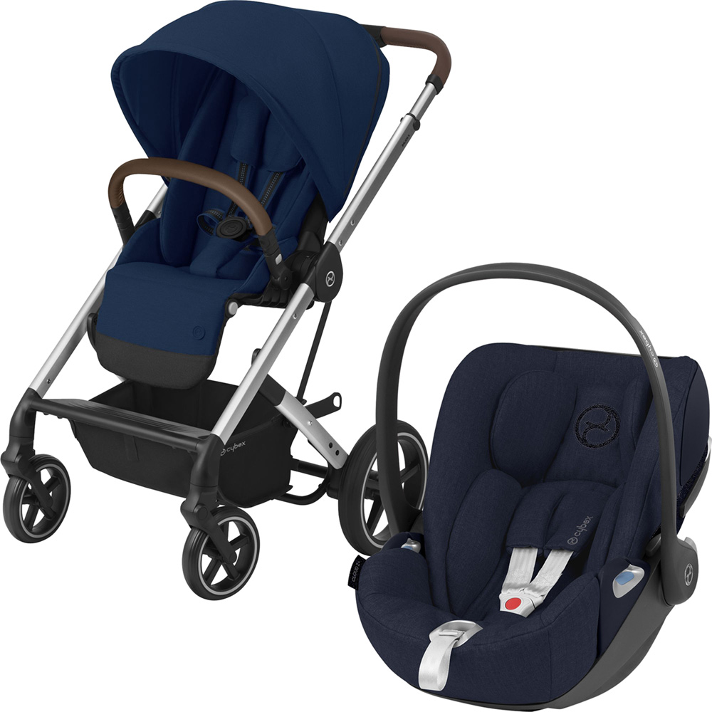 Pack poussette duo balios s lux silver/ cloud z isize plus navy blue