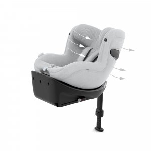 Siège auto sirona ti i-size tissu plus platinum white Cybex