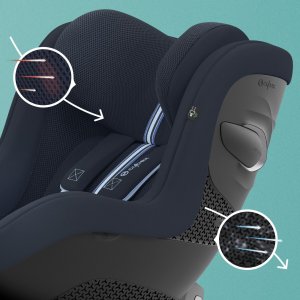 Siège auto sirona g i-size tissu plus ocean blue Cybex