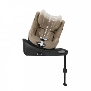 Siège auto sirona gi i-size tissu plus almond beige avec base intégrée Cybex