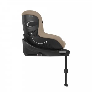 Siège auto sirona gi i-size tissu plus almond beige avec base intégrée Cybex