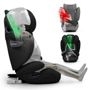Siège auto réhausseur solution s comfort i-size sepia black Cybex