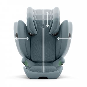 Siège auto pliable i-size solution g2 i-fix tissu plus stormy blue Cybex