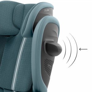 Siège auto pliable i-size solution g2 i-fix tissu plus stormy blue Cybex