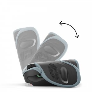 Siège auto pliable i-size solution g2 i-fix tissu plus stormy blue Cybex