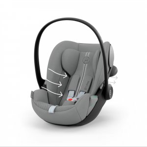 Siège auto cloud g3 i-size tissu plus stone grey Cybex