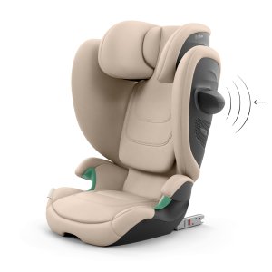 Siège auto pliable i-size solution g2 i-fix almond beige Cybex
