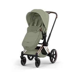 Chancelière poussette hiver platinum sage green Cybex
