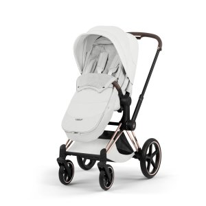 Chancelière poussette hiver platinum off white Cybex