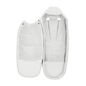 Chancelière poussette hiver platinum off white Cybex