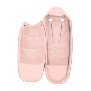 Chancelière poussette hiver platinum peach pink Cybex