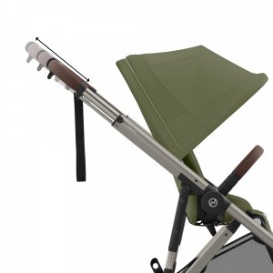 Poussette e-gazelle s moss green châssis taupe Cybex
