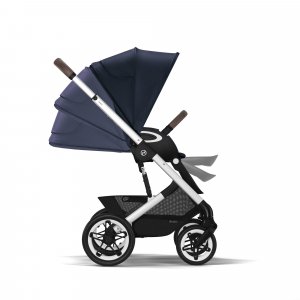 Poussette talos s lux 2 ocean blue châssis silver Cybex