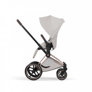 Poussette priam 5 city grey châssis rosegold Cybex