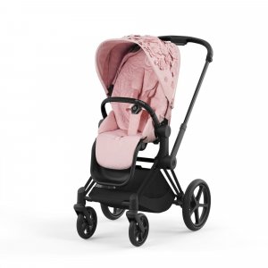 Poussette priam 4 simply flowers pink châssis matt black Cybex