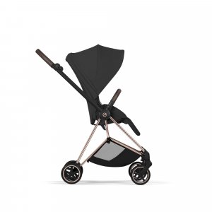 Poussette compacte mios 4 sepia black châssis rosegold Cybex