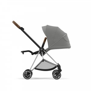 Poussette mios 3 mirage grey châssis chrome brown Cybex