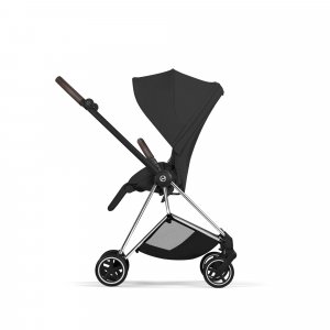 Poussette compacte mios 4 sepia black châssis chrome Cybex
