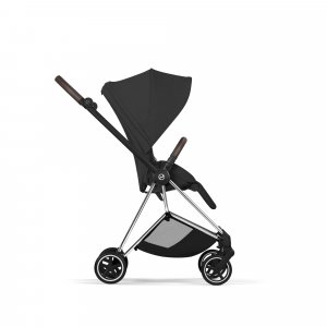 Poussette compacte mios 4 sepia black châssis chrome Cybex
