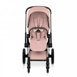 Poussette priam 5 peach pink châssis chrome Cybex