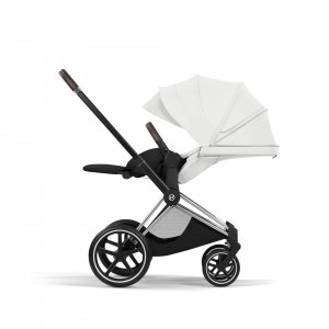 Poussette priam 5 off white châssis chrome Cybex