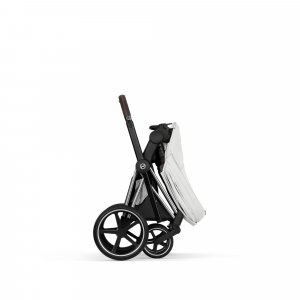 Poussette priam 5 off white châssis chrome Cybex