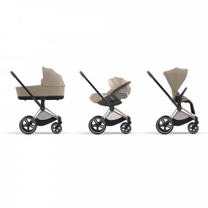 Poussette priam 4 cozy beige châssis matt black Cybex