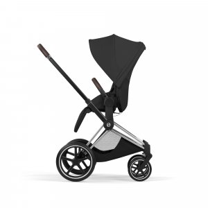 Poussette priam 5 sepia black châssis chrome Cybex