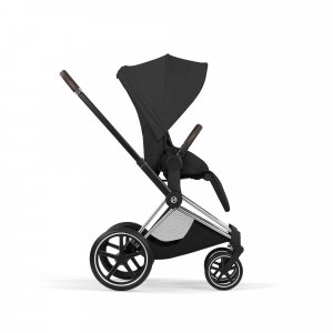 Poussette priam 5 sepia black châssis chrome Cybex