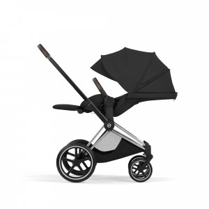 Poussette priam 5 sepia black châssis chrome Cybex