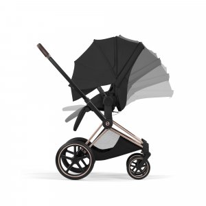 Poussette priam 5 sepia black châssis chrome Cybex