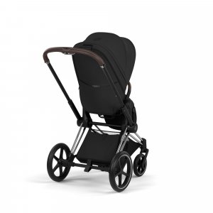 Poussette priam 5 sepia black châssis chrome Cybex