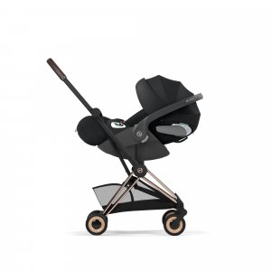 Poussette compacte voyage coya 2 confort châssis rosegold sepia black Cybex