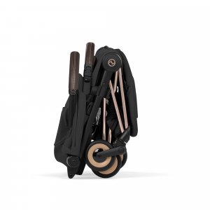 Poussette compacte voyage coya 2 confort châssis rosegold sepia black Cybex