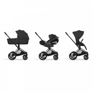 Poussette priam 5 sepia black châssis matt black Cybex