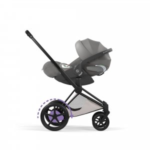 Poussette électrique e-priam 3 city grey châssis matt black Cybex