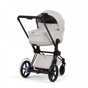 Poussette électrique e-priam 3 city grey châssis matt black Cybex