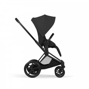 Poussette électrique e-priam 3 sepia black châssis matt black Cybex