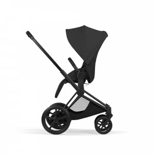 Poussette électrique e-priam 3 sepia black châssis matt black Cybex