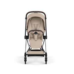 Poussette compacte mios 4 cozy beige châssis chrome Cybex